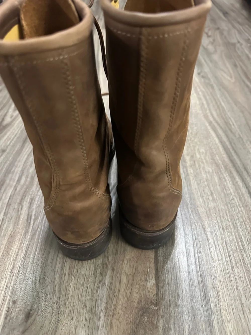 Laredo Brown Lace-Up Leather Work Boots
